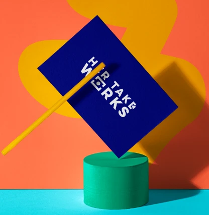 Her Takes Work Business Card